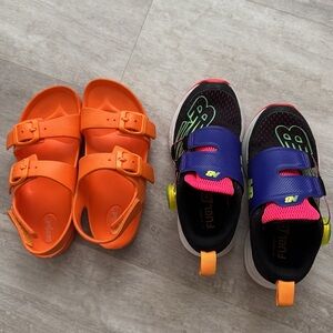Bundle-New balance Fuel core shoes- size 11.5 little kids + cat and jack sandals